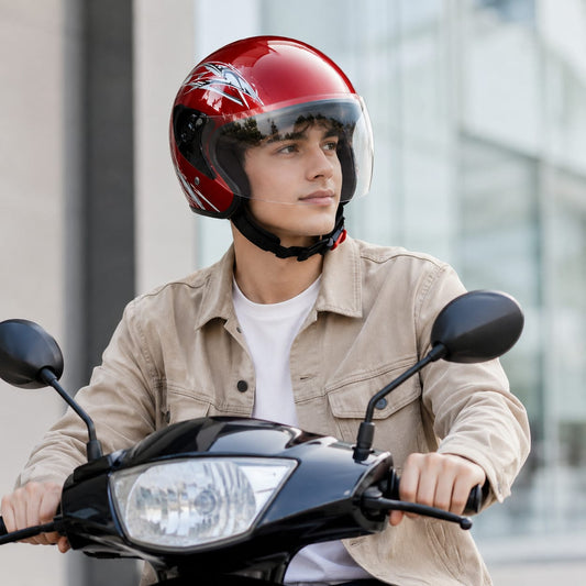 Safe Motorcycle Helmet – Stylish, Lightweight & Maximum Protection | خوذة دراجة نارية آمنة