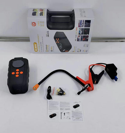 جهاز تشغيل السيارة المحمول HiMK CM-315 مع ضاغط هواء | HiMK CM-315 Portable Jump Starter & Air Compressor