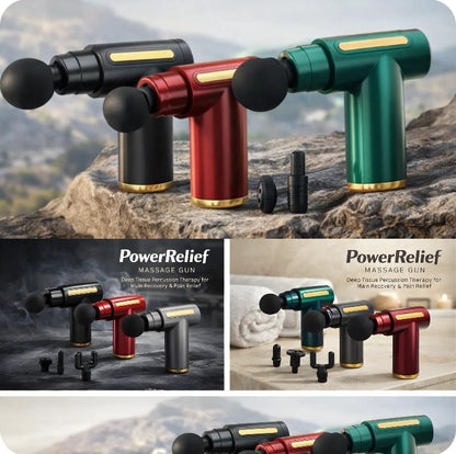 PowerRelief Massage Gun – Deep Tissue Percussion Therapy