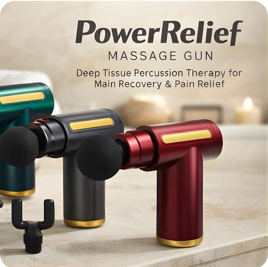 PowerRelief Massage Gun – Deep Tissue Percussion Therapy