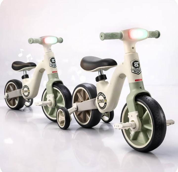 Kids Balance Bike with LED Lights | دراجة توازن للأطفال