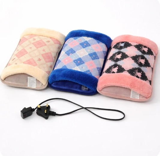 Electric Hot Water Bag with Soft Plush Cover | كيس الماء الساخن الكهربائي بغطاء ناعم