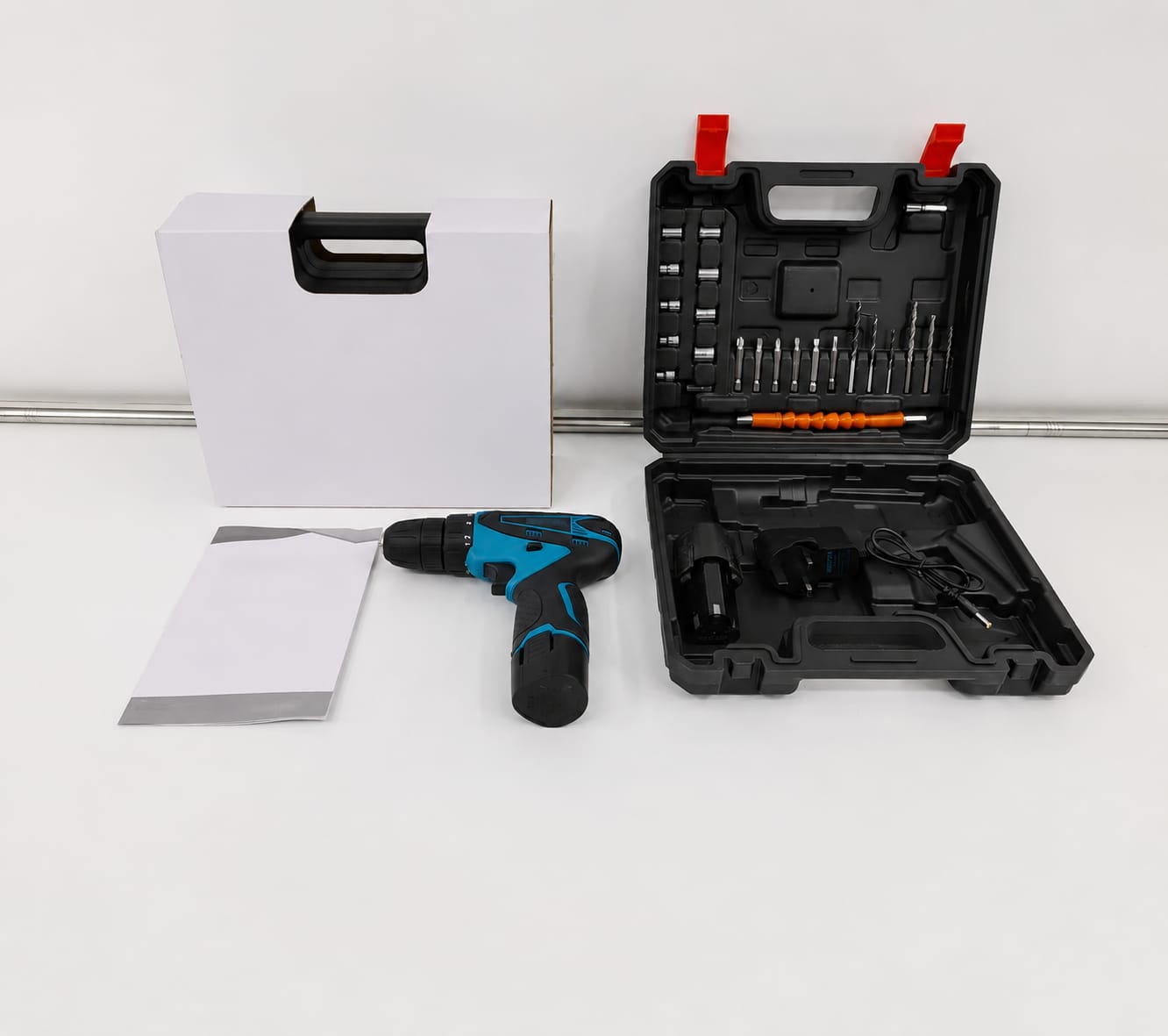 Cordless Electric Drill Set 25-Piece | طقم مثقاب كهربائي لاسلكي 25 قطعة