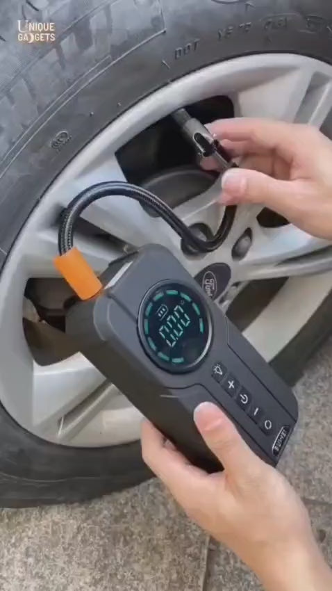 جهاز تشغيل السيارة المحمول HiMK CM-315 مع ضاغط هواء | HiMK CM-315 Portable Jump Starter & Air Compressor
